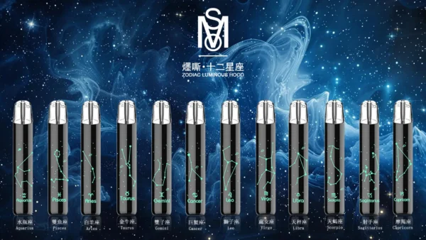 爅嘶 MSO 十二星座一代主機 | 星座主題個性化設計 | 輕量霧化穩定續航日常隨身風格機