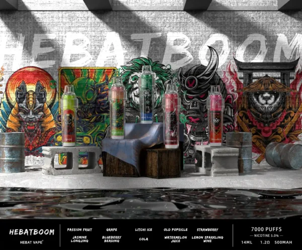 20240103105256.webp Hebat BOOM 7000口拋棄式 | 大容量續航設計穩定霧化輸出濃郁還原果香層次爆發 便攜免充電人氣爆款