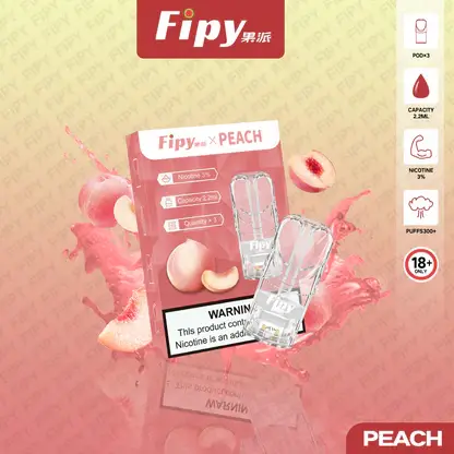 Fipy果派一代通用煙彈｜煙霧飽滿不卡油持久穩定｜果香還原順口擊喉日常解癮更順