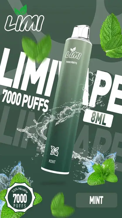 LIMI拋棄式一次性7000口-1.webp LIMI 7000口拋棄式|化繁為簡的工藝結晶清透綿長的入喉享受 高濃度果香冰感層次