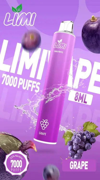 LIMI拋棄式一次性7000口-3.webp LIMI 7000口拋棄式|化繁為簡的工藝結晶清透綿長的入喉享受 高濃度果香冰感層次