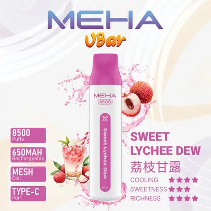 MEHA-8500口-VBar小白條-12.webp MEHA 魅嗨小白條8500口| 高口數續航穩定輸出升級版本 獨家調配比例還原鮮明果韻