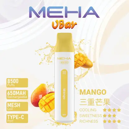 MEHA-8500口-VBar小白條-5.webp MEHA 魅嗨小白條8500口| 高口數續航穩定輸出升級版本 獨家調配比例還原鮮明果韻