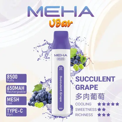 MEHA-8500口-VBar小白條-7.webp MEHA 魅嗨小白條8500口| 高口數續航穩定輸出升級版本 獨家調配比例還原鮮明果韻