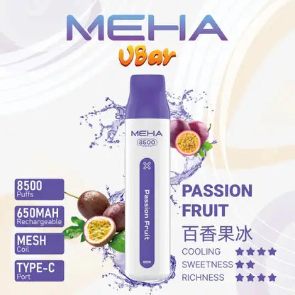 MEHA-8500口-VBar小白條-8.webp MEHA 魅嗨小白條8500口| 高口數續航穩定輸出升級版本 獨家調配比例還原鮮明果韻