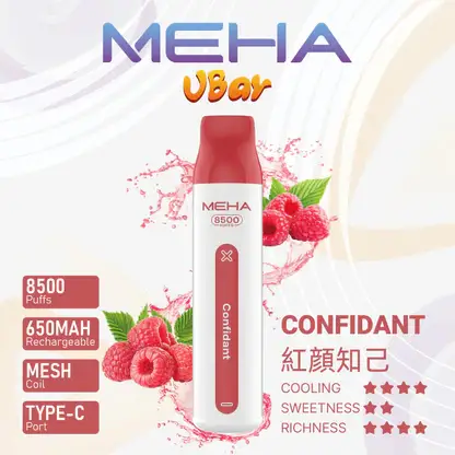 MEHA-8500口-VBar小白條.webp MEHA 魅嗨小白條8500口| 高口數續航穩定輸出升級版本 獨家調配比例還原鮮明果韻