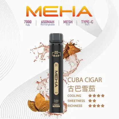 MEHA VBar 小黑條魅嗨7000口 |經典小黑條升級續航版本 配方精準還原每一滴精華