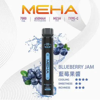 MEHA VBar 小黑條魅嗨7000口 |經典小黑條升級續航版本 配方精準還原每一滴精華