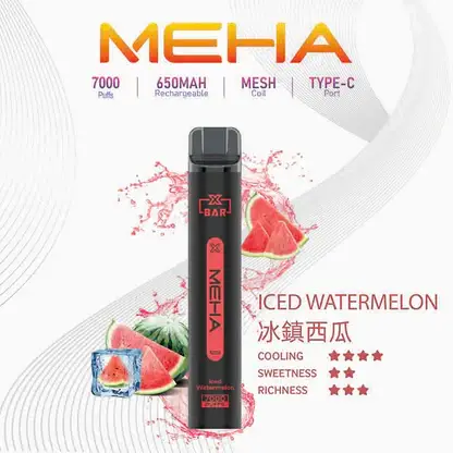 MEHA VBar 小黑條魅嗨7000口 |經典小黑條升級續航版本 配方精準還原每一滴精華