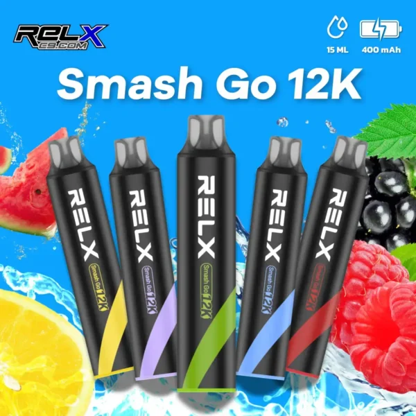 Relx-Smash-Go-12K-v3-1.webp RELX Smash Go 12000抛棄式主機 | 時尚外型搭配輕巧設計 攜帶方便隨時使用 打造無負擔體驗