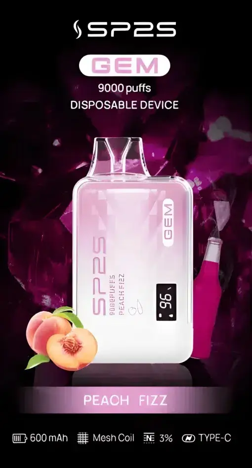 SP2S GEM 9000口 | 大容量霧化設備 | 長效續航穩定輸出果香層次清晰 開啟無與倫比的流暢吸啜時光