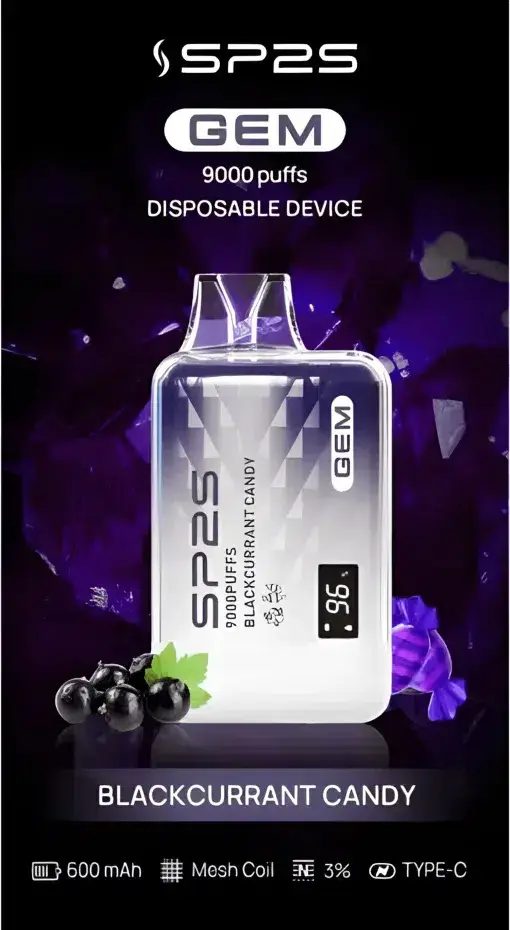 SP2S GEM 9000口 | 大容量霧化設備 | 長效續航穩定輸出果香層次清晰 開啟無與倫比的流暢吸啜時光
