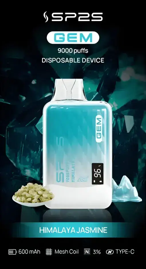 SP2S GEM 9000口 | 大容量霧化設備 | 長效續航穩定輸出果香層次清晰 開啟無與倫比的流暢吸啜時光